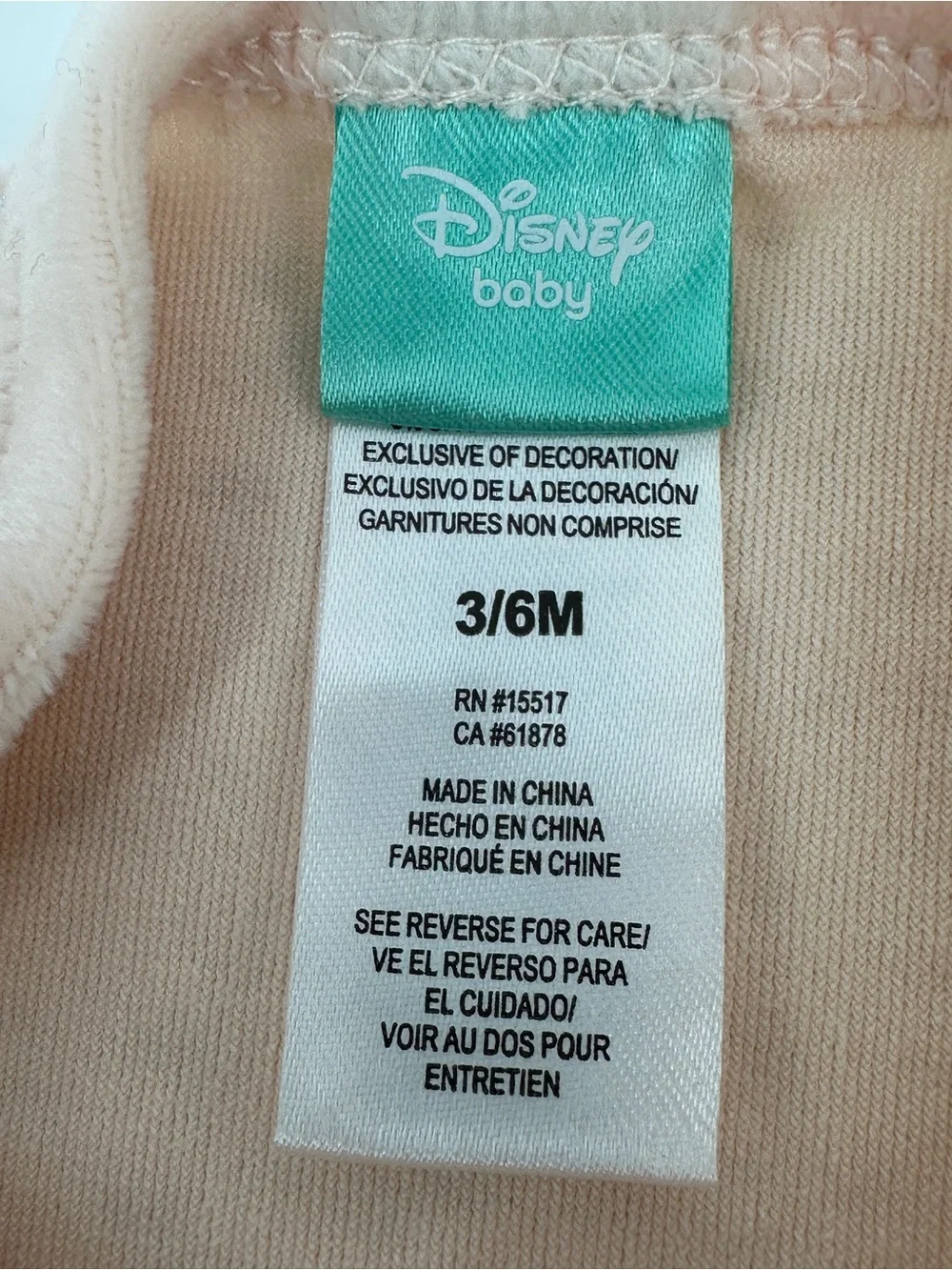 Disney Baby Marie Cat Aristocats 4 pc set 3/6 Months Pink Sparkle Hat Clothes